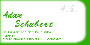 adam schubert business card